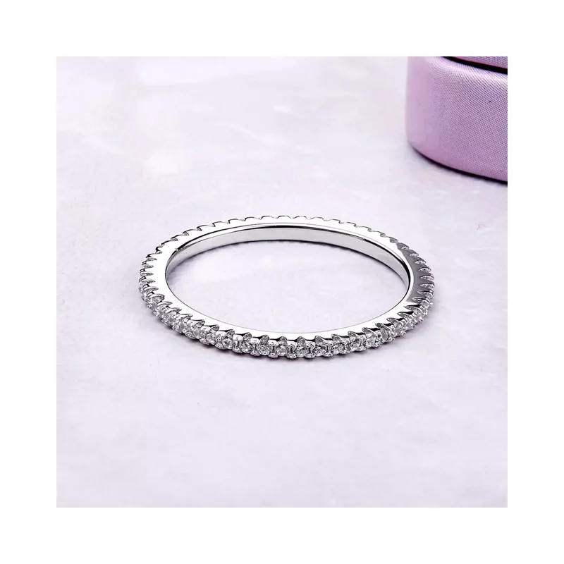 Inel din argint Clear Crystal Band