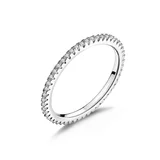 Inel din argint Clear Crystal Band